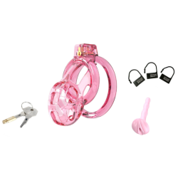 CockLock Cage de Chasteté Lock Cobra L 8.5 x 4cm Rose